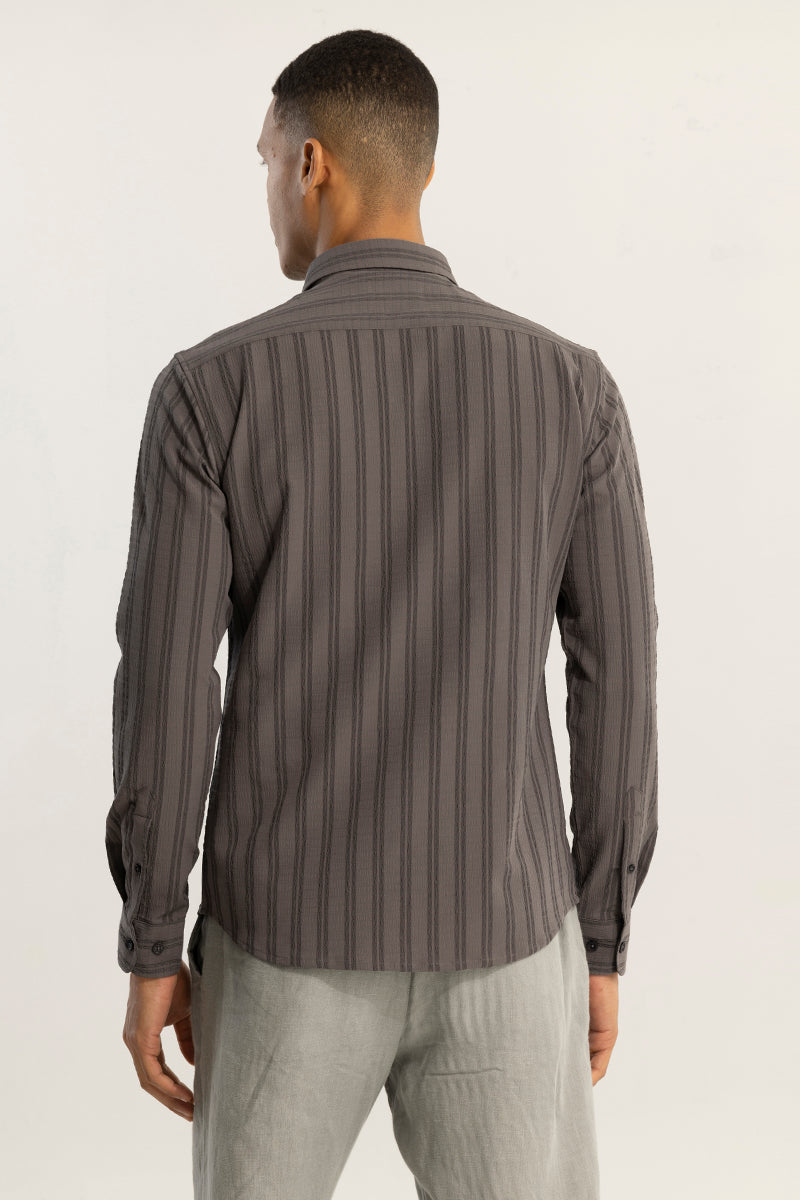 Stripy Anchor Grey Shirt