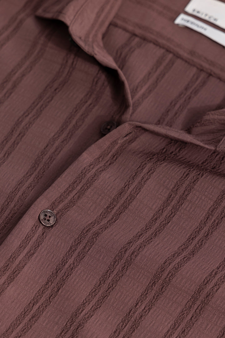 Stripy Maroon Shirt