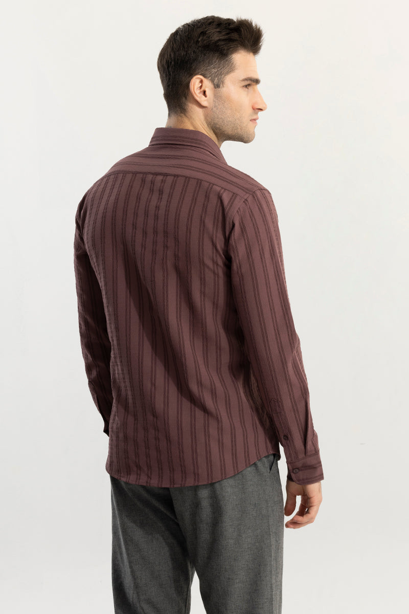 Stripy Maroon Shirt