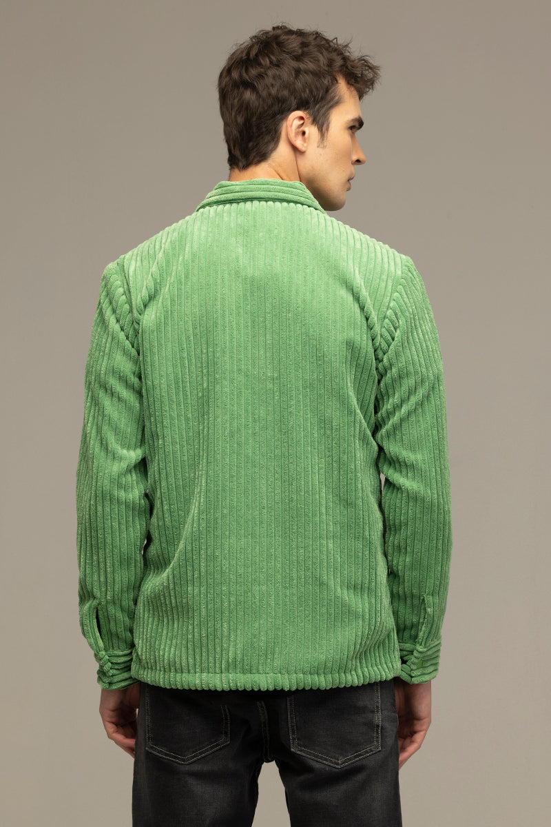 Plush Pulse Green Overshirt