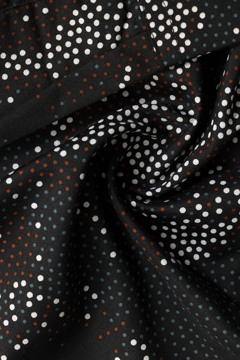 Speckle Dot Black Shirt