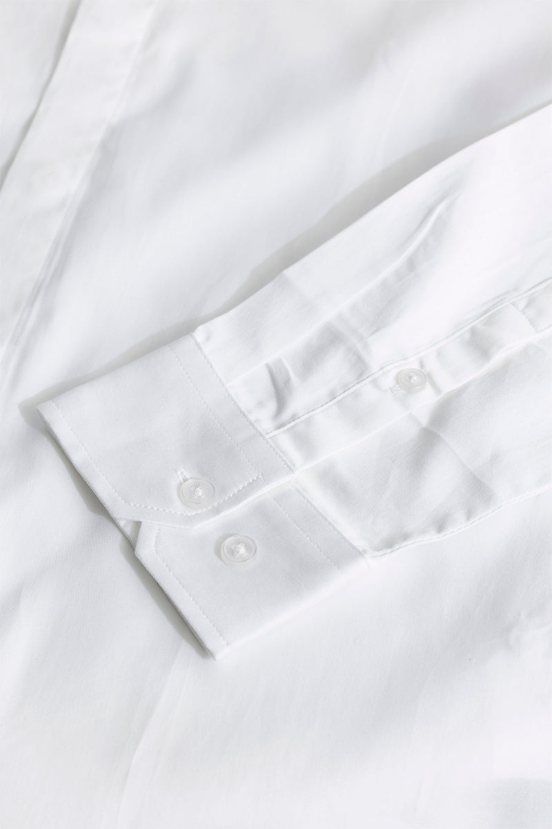 Ornament Embroidered White Shirt