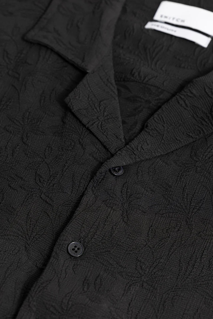 Rhomb Black Textured shirt