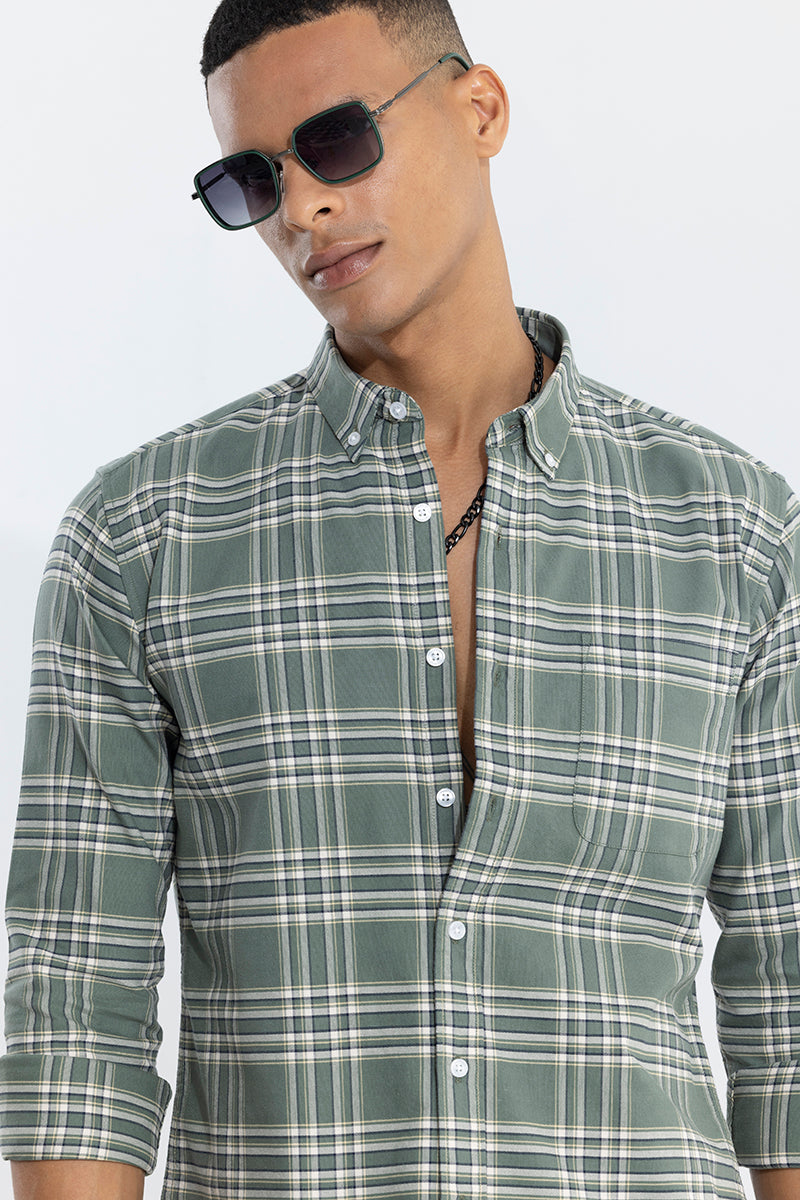 Quanta Green Checks Shirt