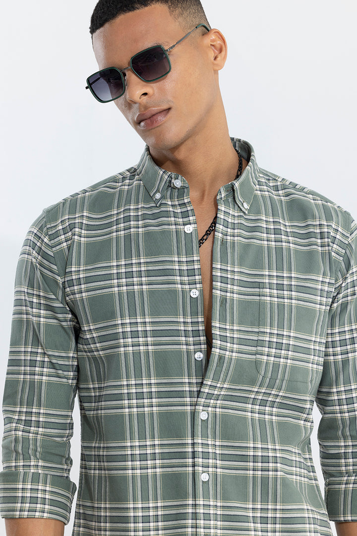 Quanta Green Checks Shirt