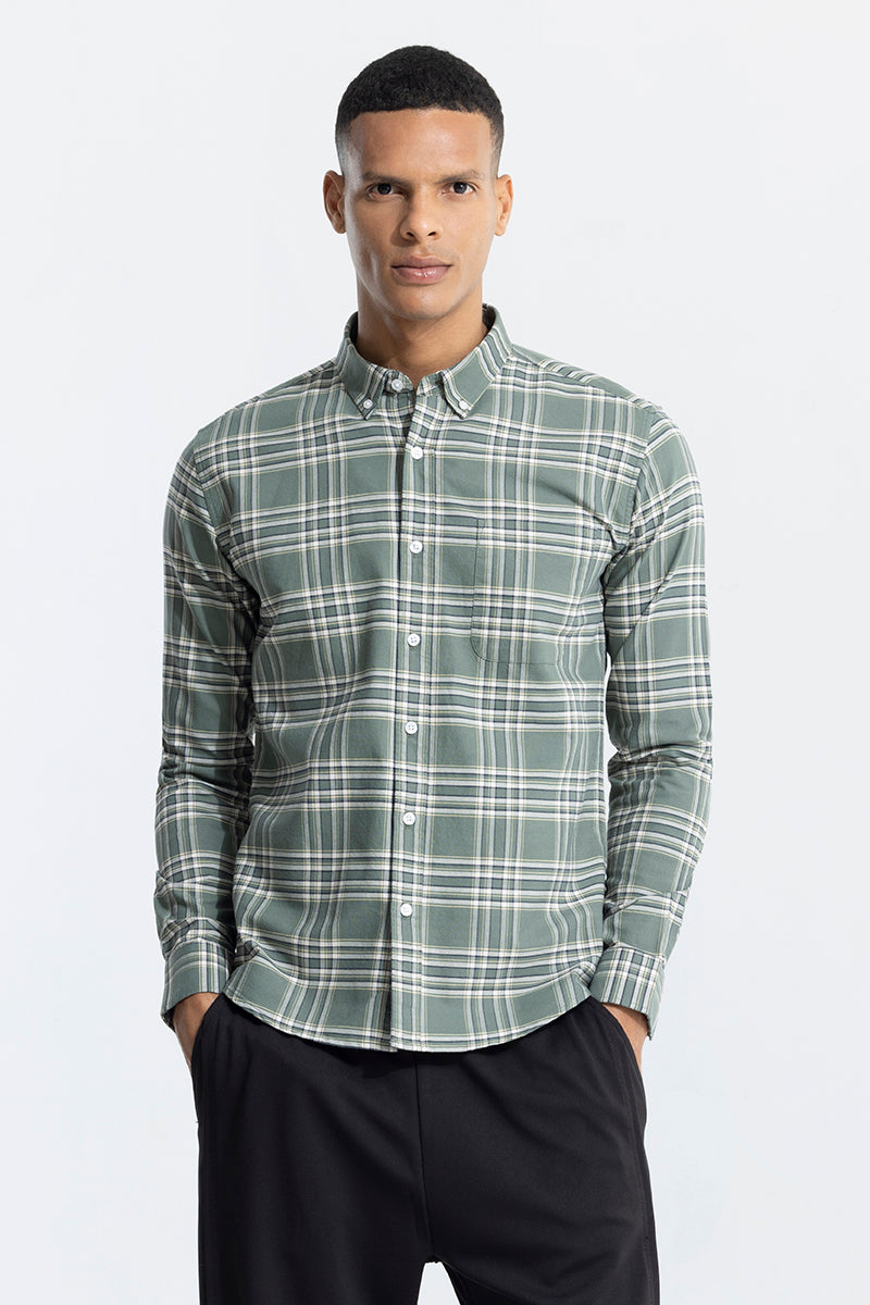 Quanta Green Checks Shirt