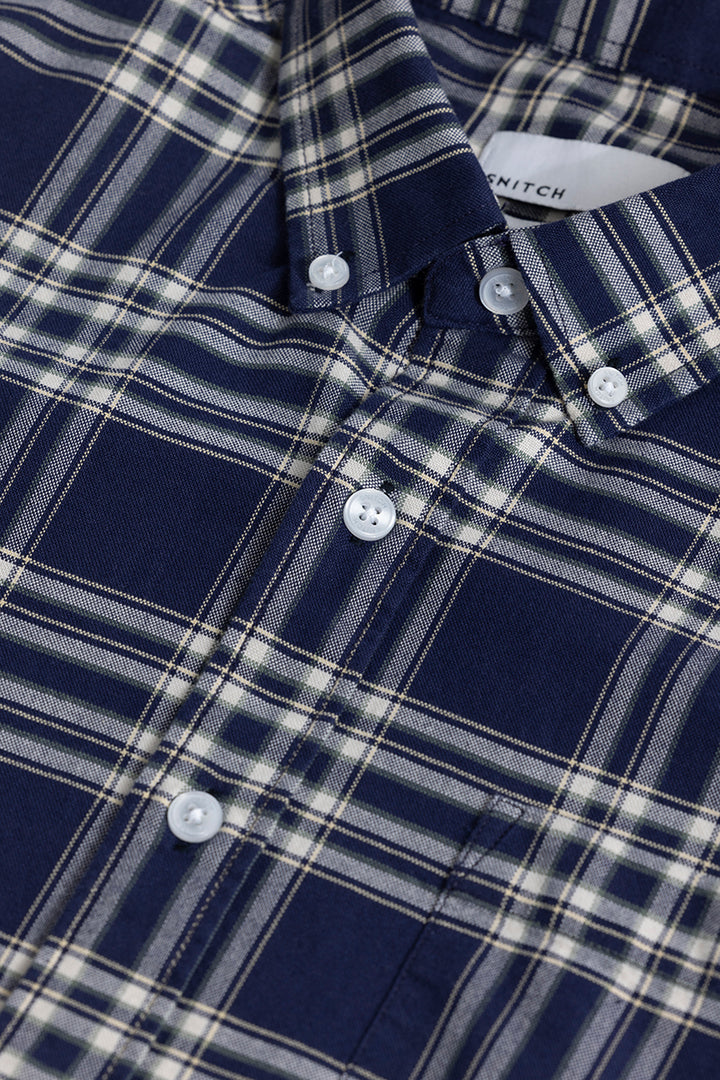 Quanta Blue Checks Shirt