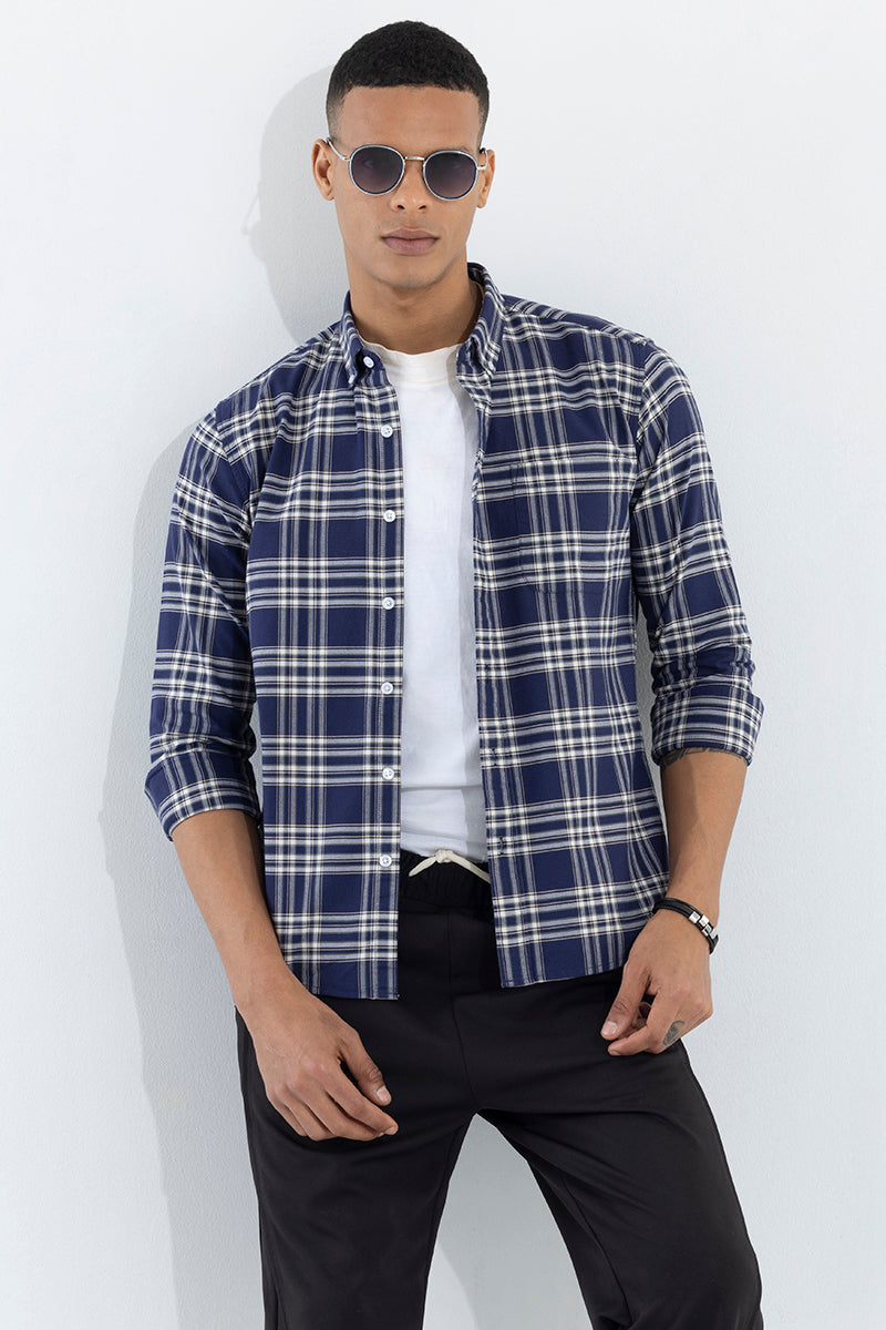 Quanta Blue Checks Shirt