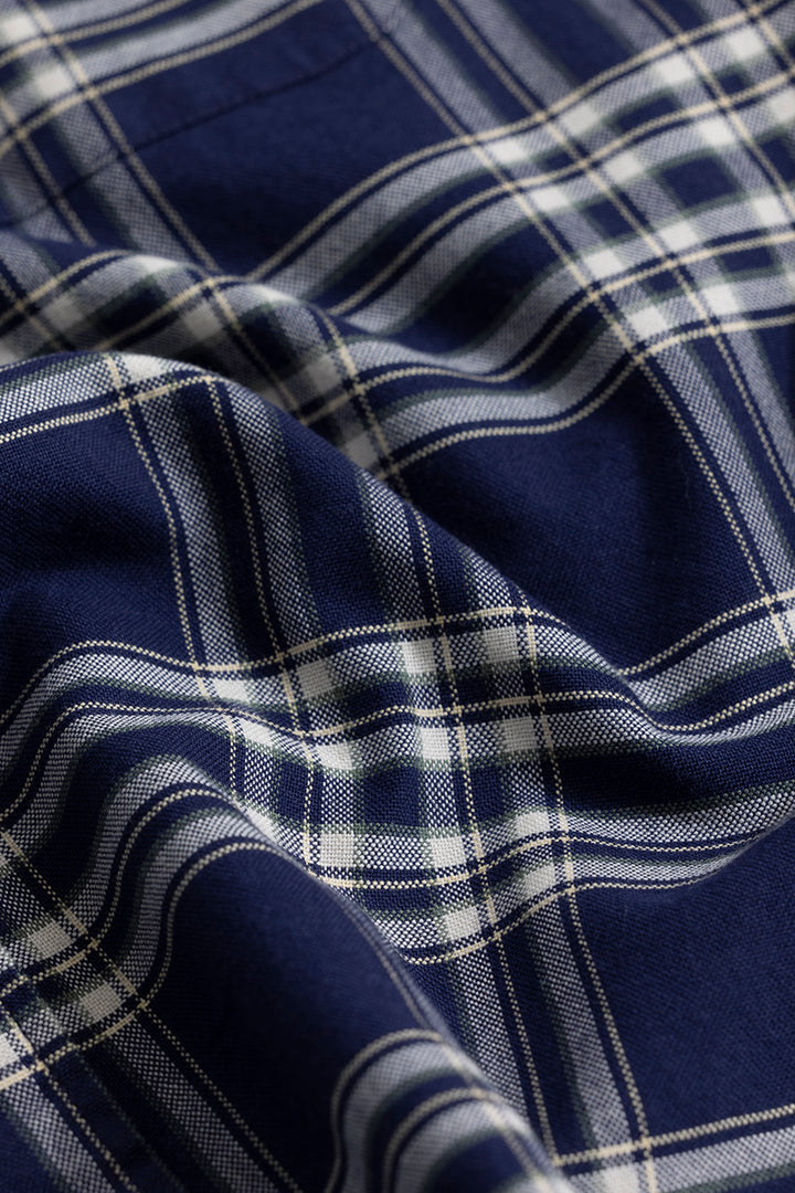 Quanta Blue Checks Shirt