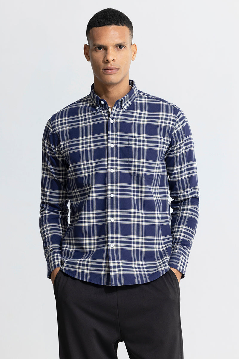 Quanta Blue Checks Shirt