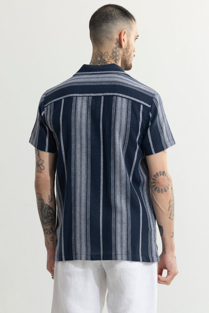 Aspect Stripe Navy Shirt