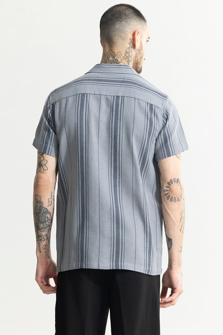 Aura Stripe Grey Shirt