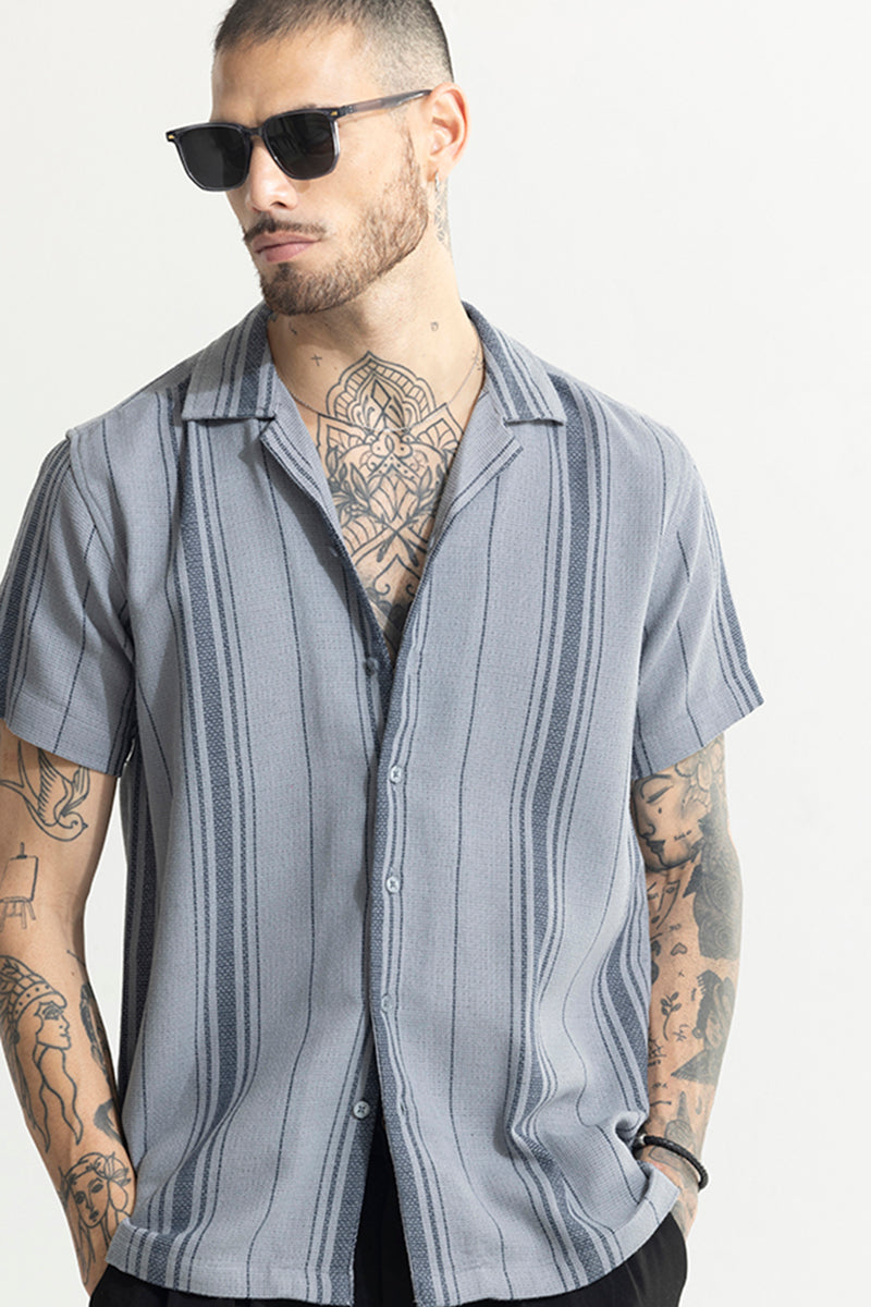 Aura Stripe Grey Shirt