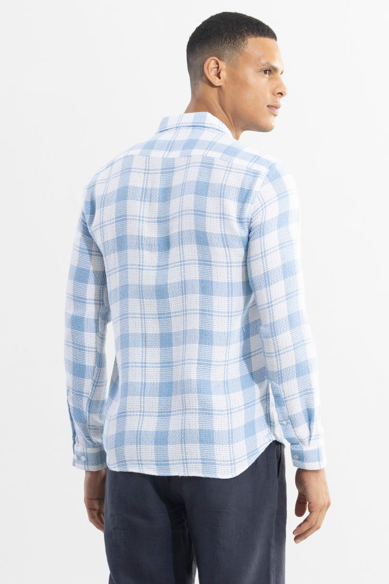 Matt Blue Checks Shirt