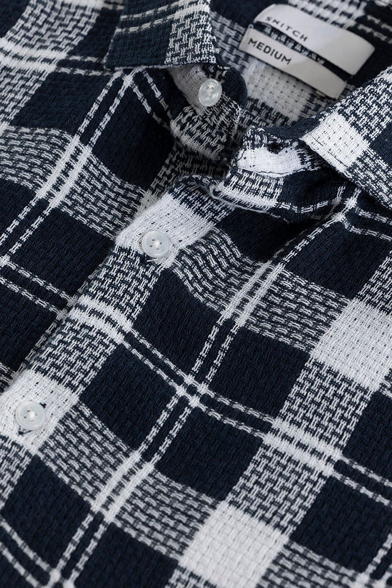 Matt Black Checks Shirt