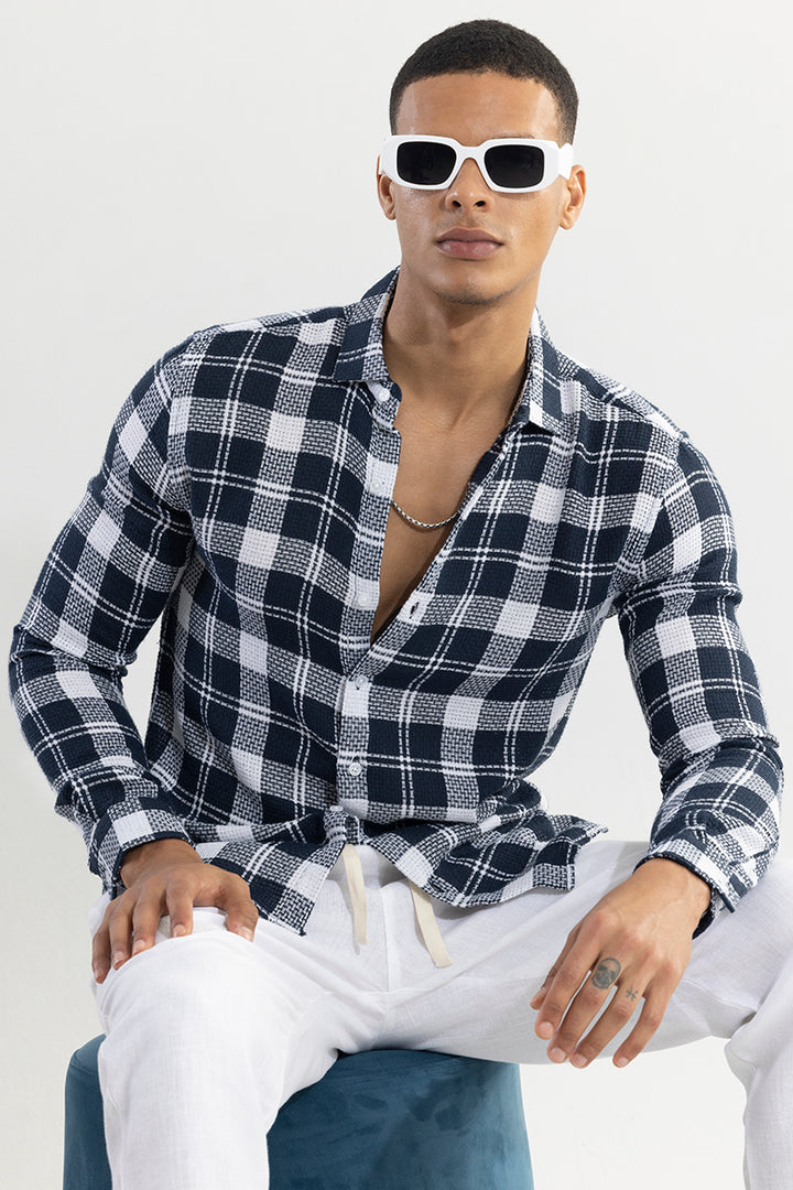 Matt Black Checks Shirt