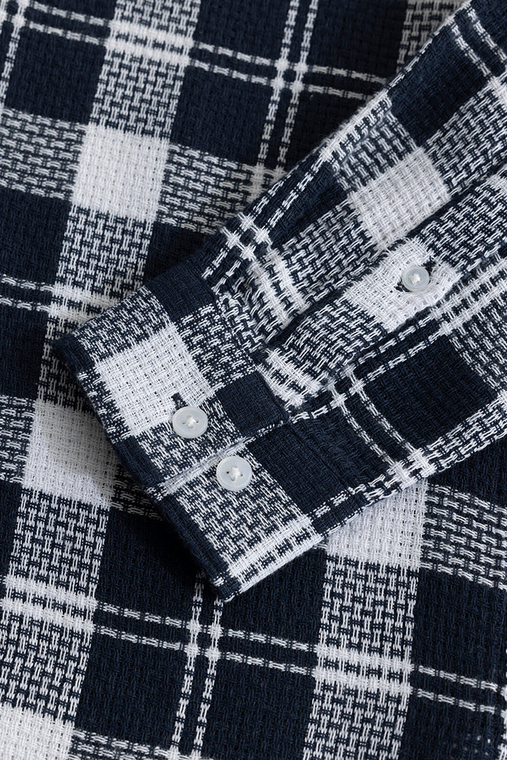 Matt Black Checks Shirt