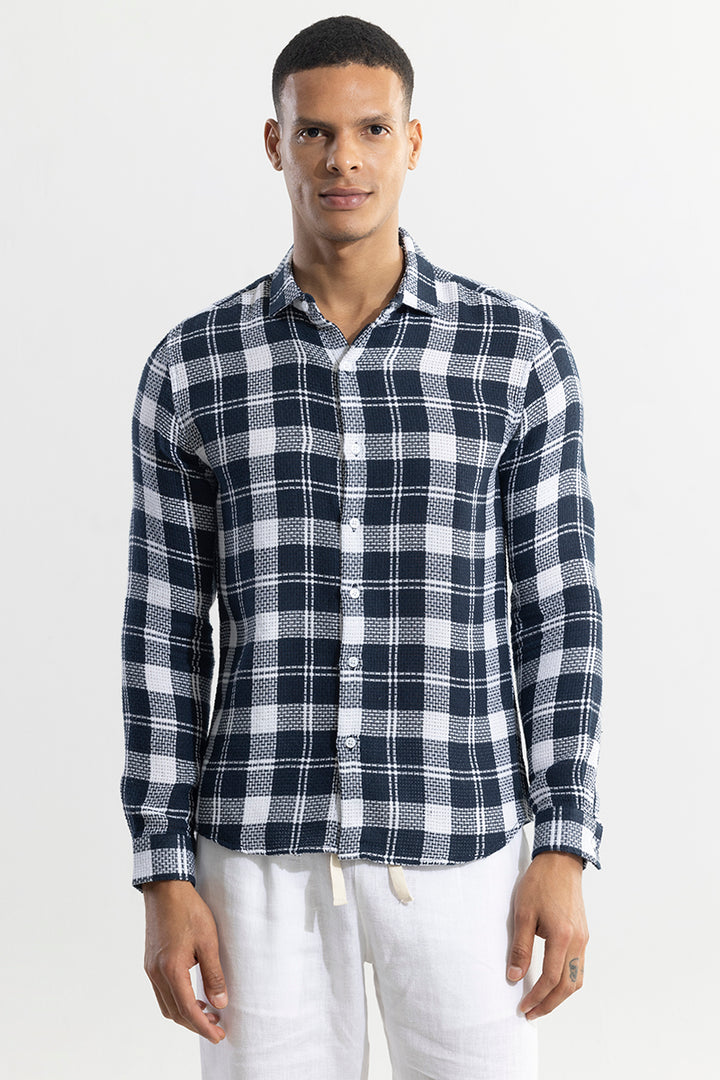 Matt Black Checks Shirt