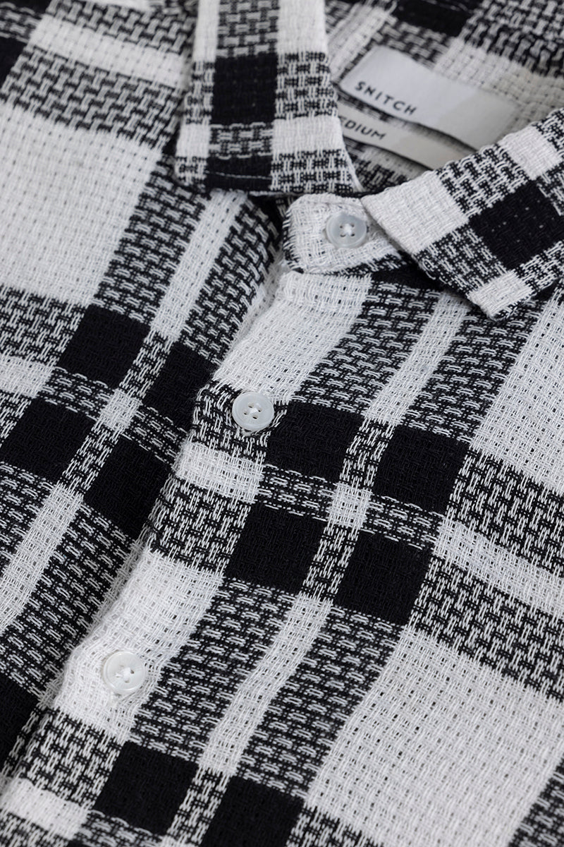 Dulet White Checks Shirt