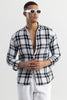 Dulet White Checks Shirt