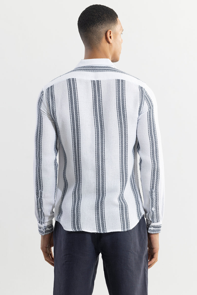 Matt white Stripe Shirt