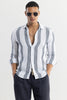 Matt white Stripe Shirt