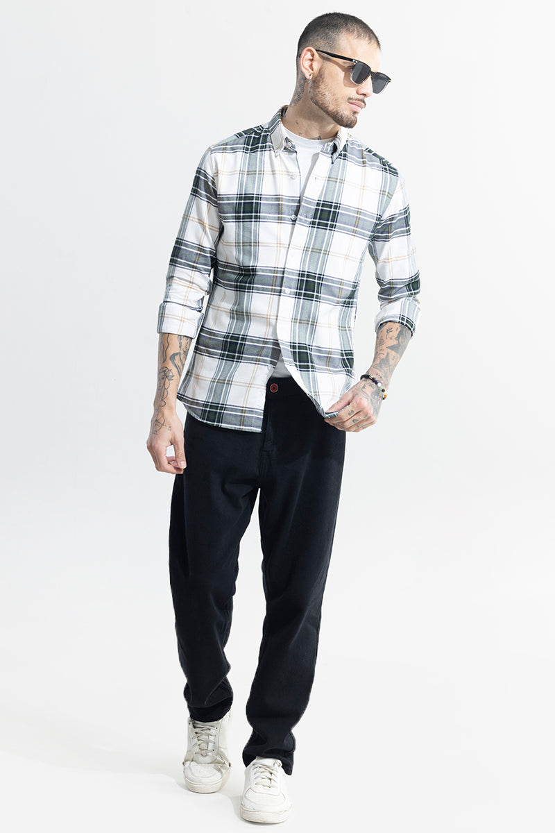 Boldsquare White Checks Shirt