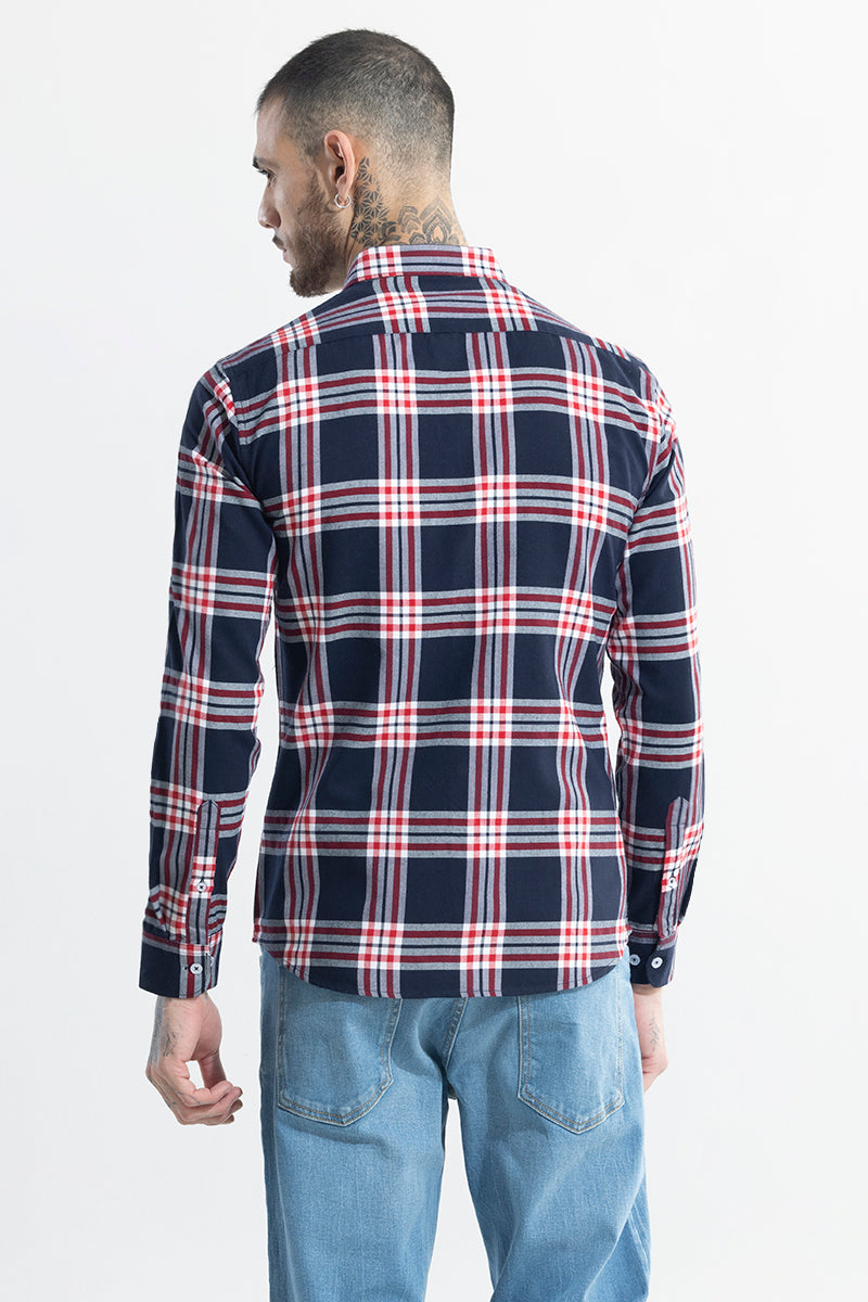 Boldsquare Navy Checks Shirt