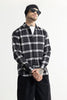 Cosmic Cube Black Flannel Checks Shirt