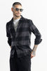 Grid Attire Grey Checks Shirt