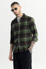 Bold Dupplin Flannel Checks Green Shirt