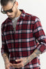 Cosmic Cube Red Flannel Checks Shirt