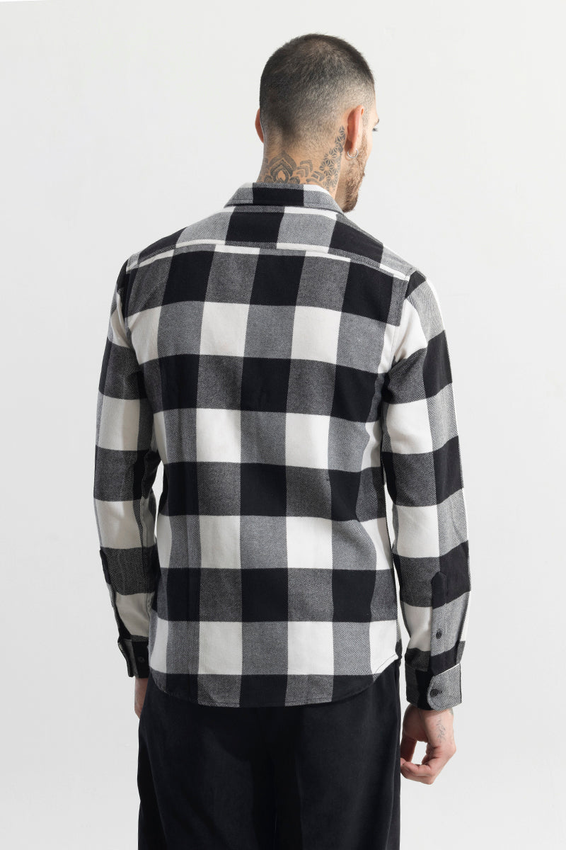 Grid Attire Black Checks Shirt