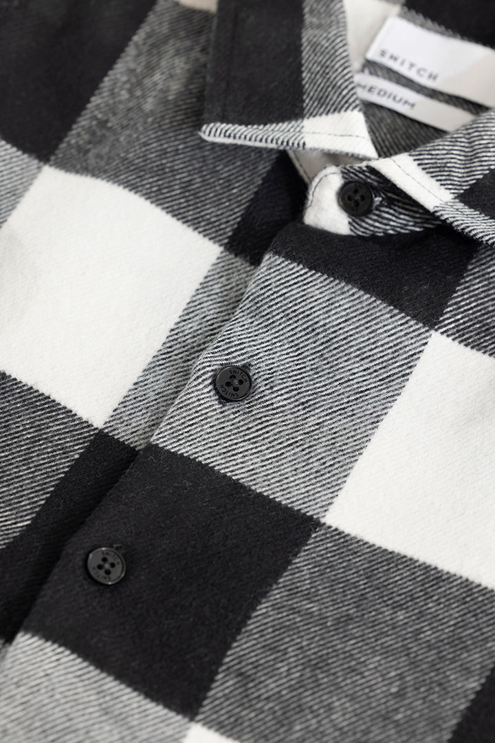 Grid Attire Black Checks Shirt