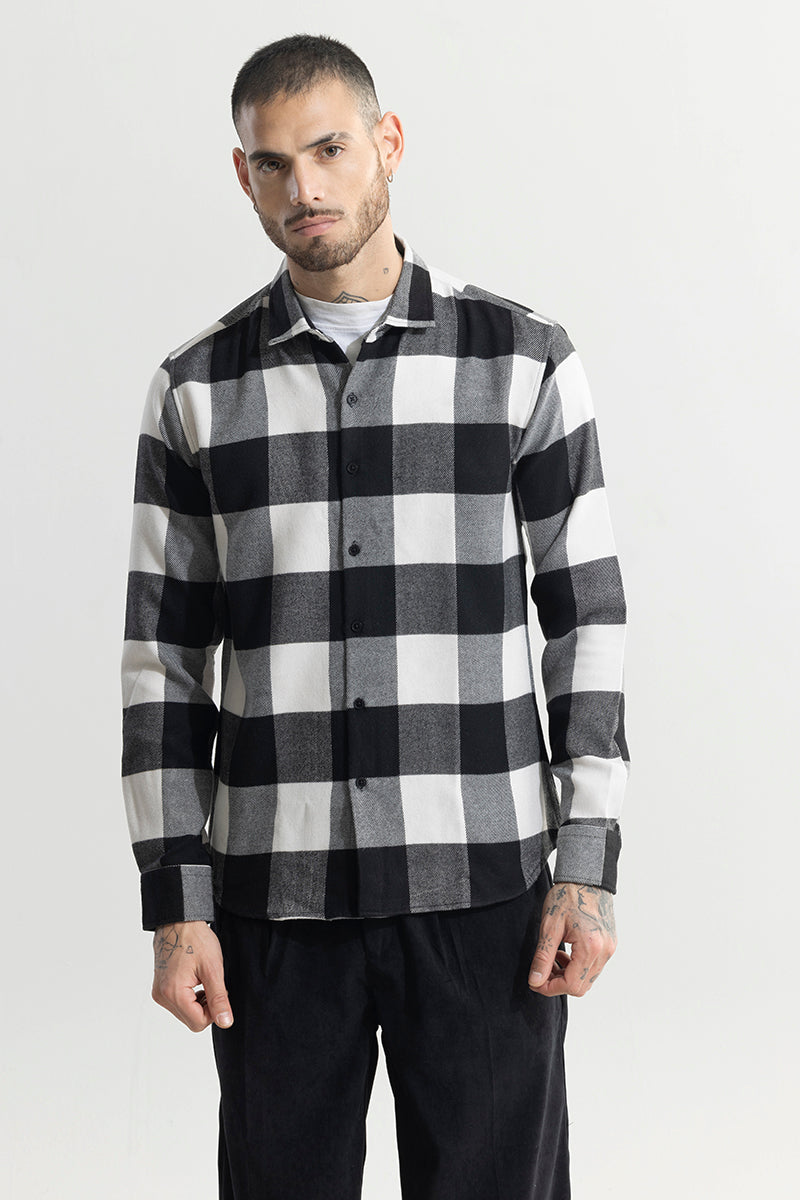 Grid Attire Black Checks Shirt