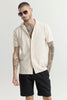 Varying Lines Cream Shirt