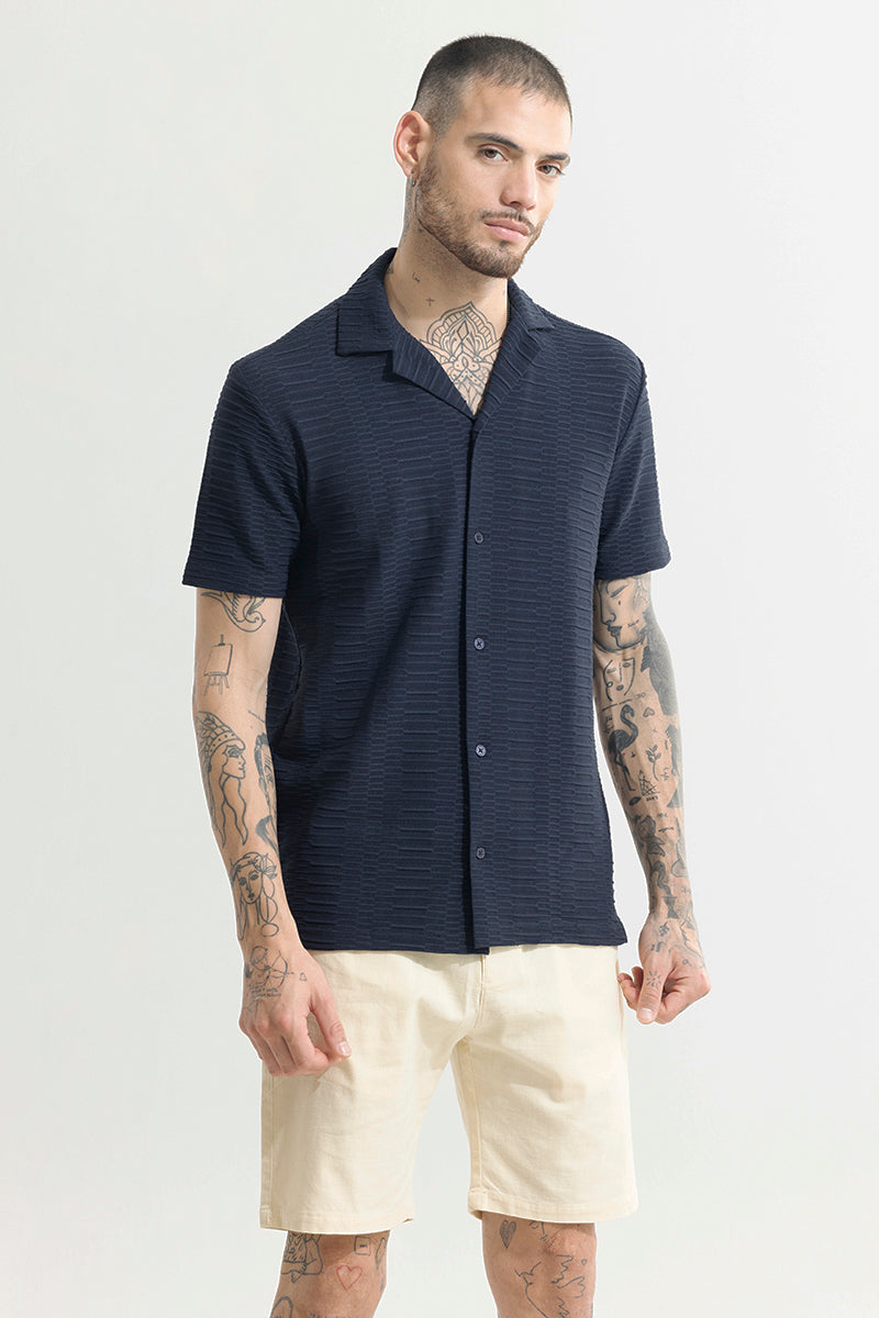 Varying Lines Navy Shirt