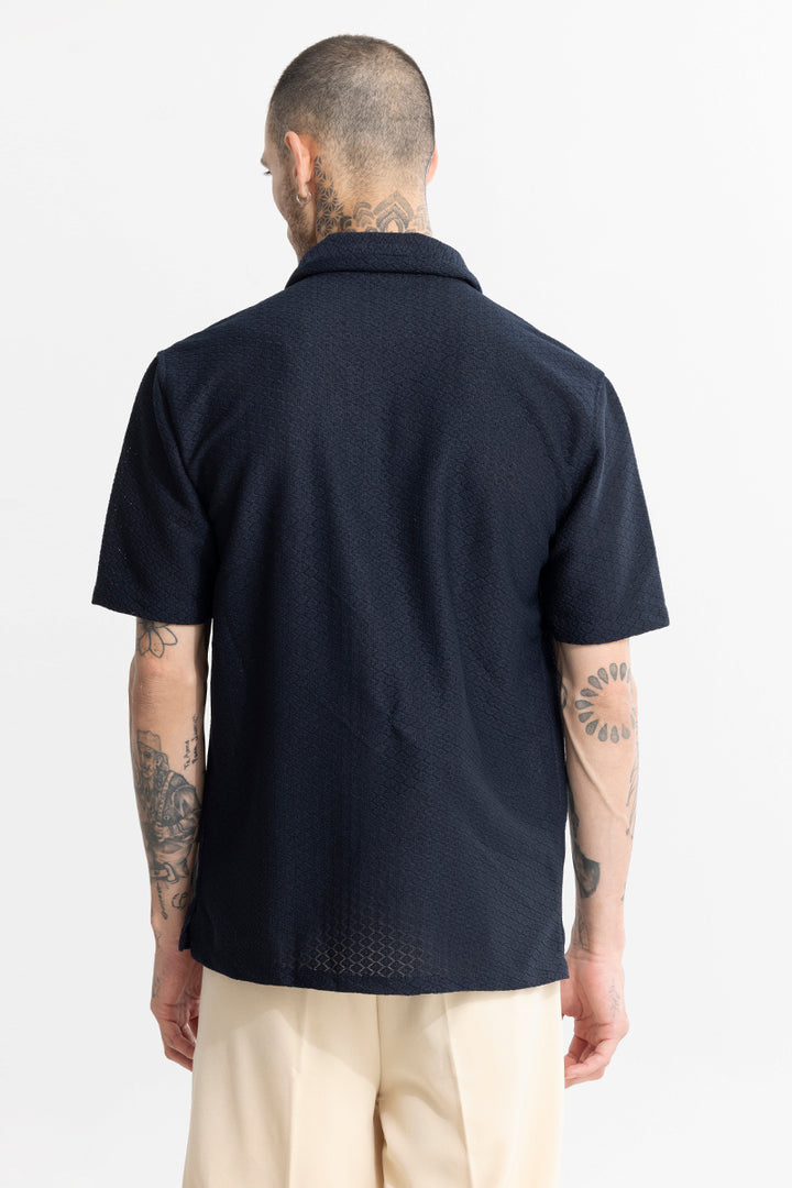 Nector Navy Hakoba Shirt