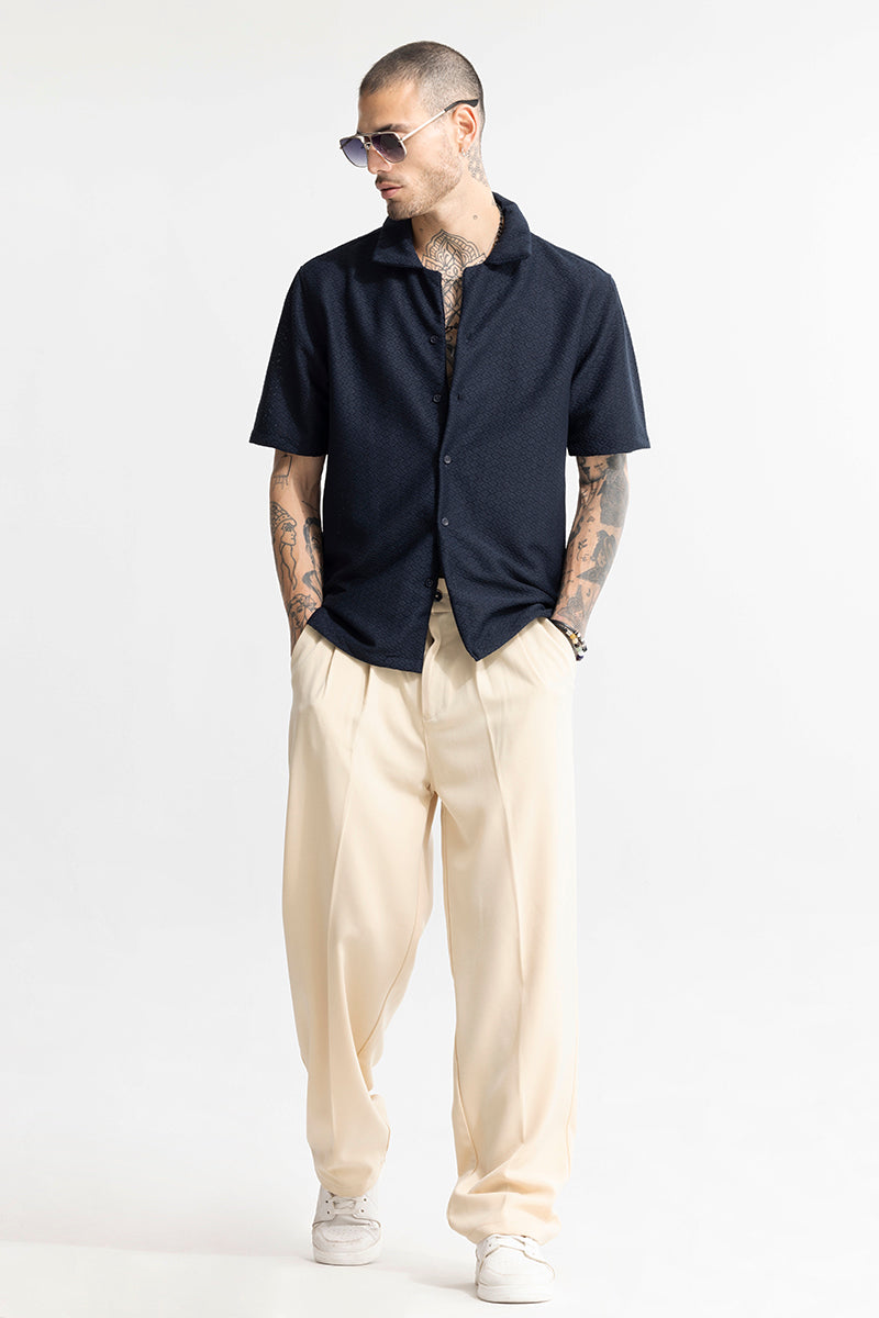 Nector Navy Hakoba Shirt