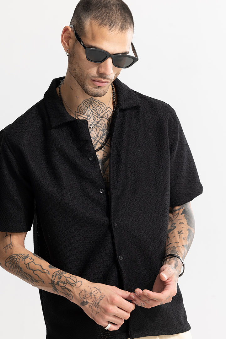 Nector Jet Black Hakoba Shirt