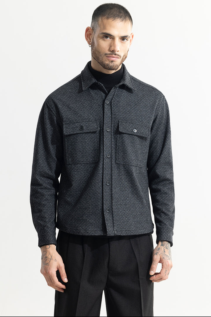 Spoondrift Onyx Grey Overshirt