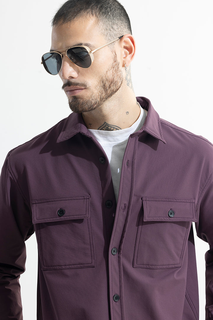 Spoondrift Mauve Overshirt