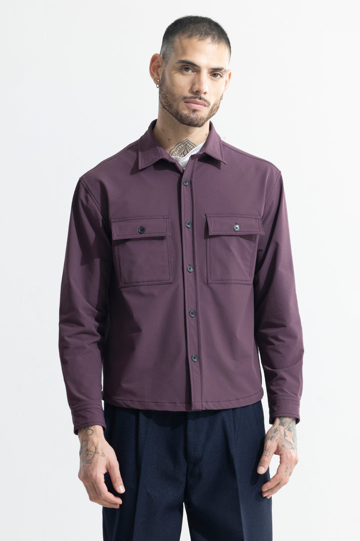 Spoondrift Mauve Overshirt