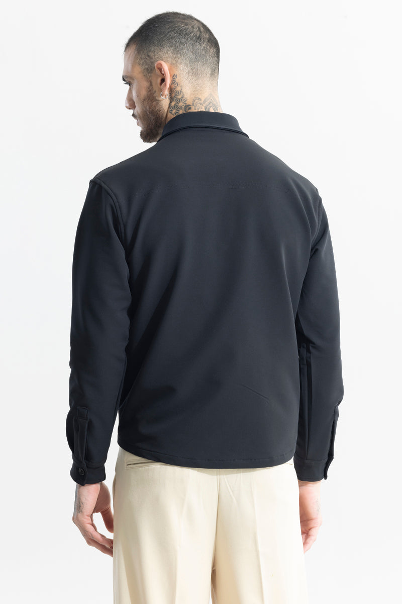 Spoondrift Charcoal Black Overshirt