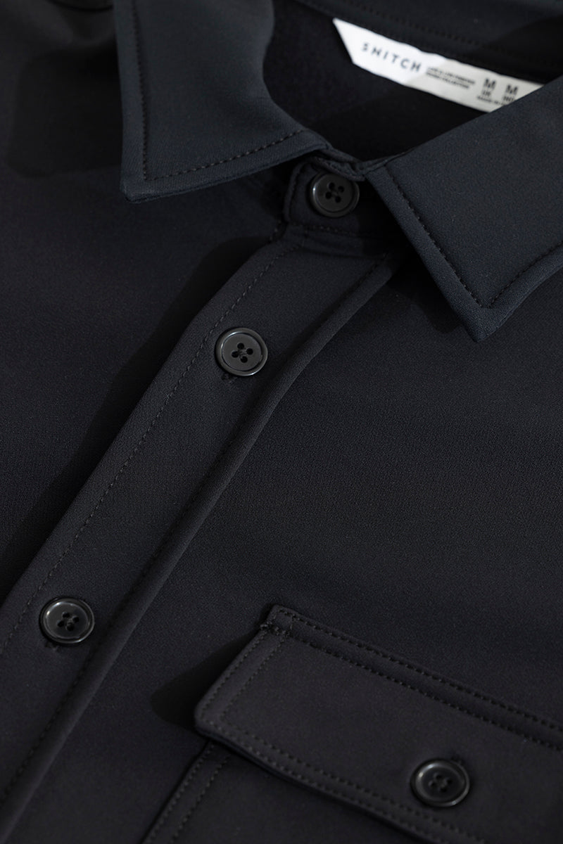 Spoondrift Charcoal Black Overshirt