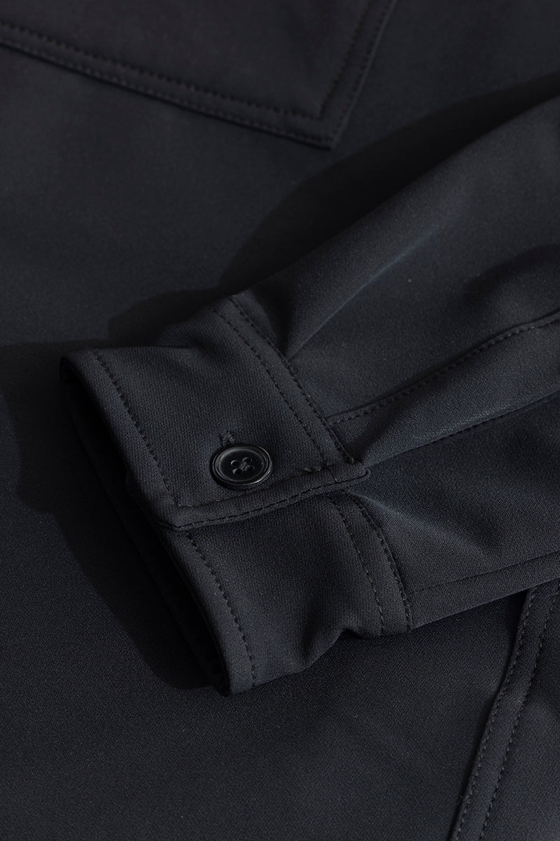 Spoondrift Charcoal Black Overshirt