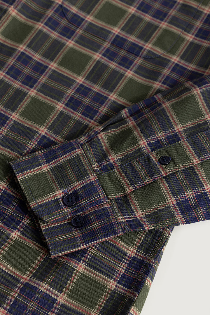 Quardo Checks Olive Shirt