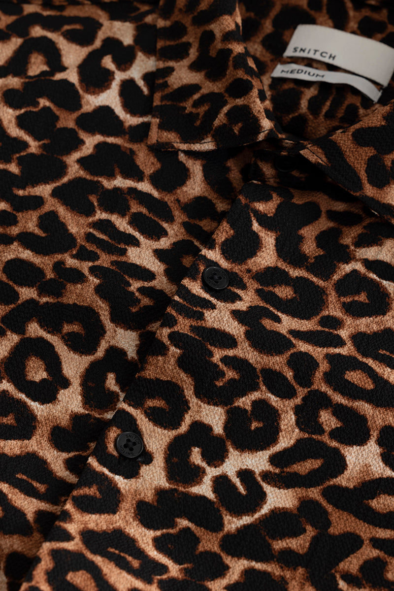 Leopardic Brown Shirt