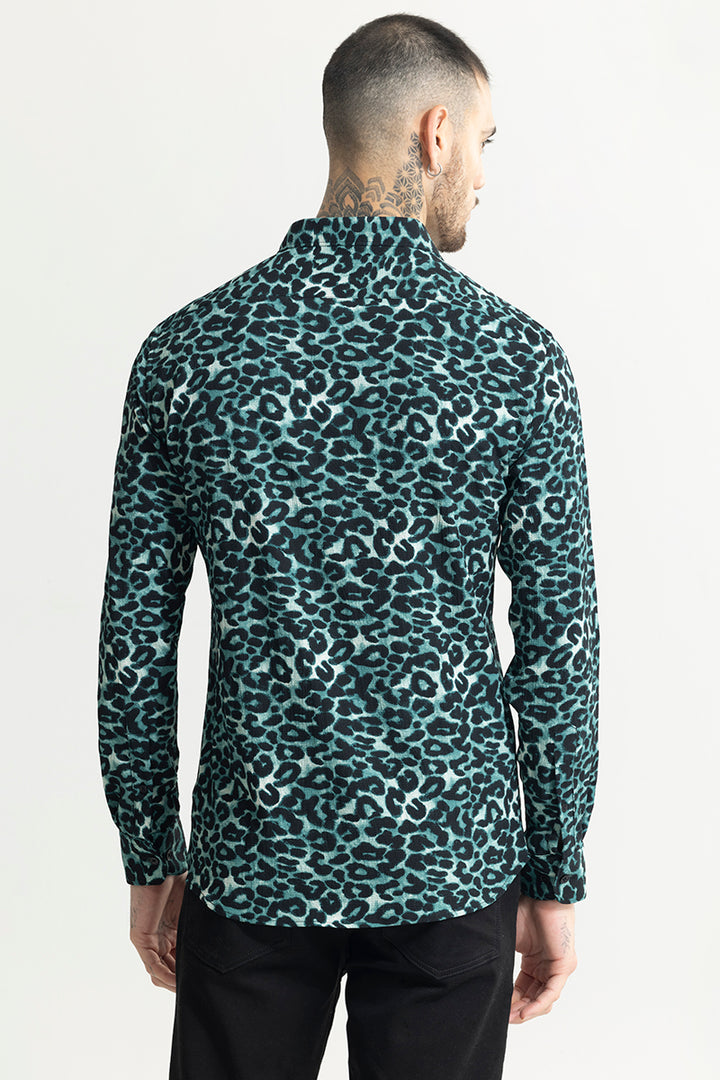 Leopardic Ocean Blue Shirt