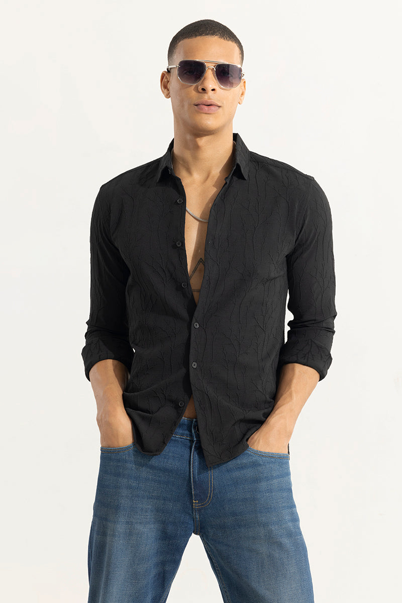 Buy Men's Marquise Black Shirt Online | SNITCH